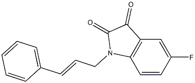 5-fluoro-1-(3-phenylprop-2-en-1-yl)-2,3-dihydro-1H-indole-2,3-dione 구조식 이미지