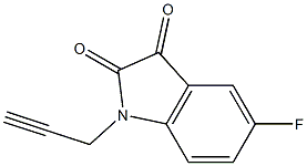 5-fluoro-1-(prop-2-yn-1-yl)-2,3-dihydro-1H-indole-2,3-dione Structure