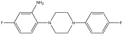 5-fluoro-2-[4-(4-fluorophenyl)piperazin-1-yl]aniline Structure