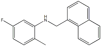 5-fluoro-2-methyl-N-(naphthalen-1-ylmethyl)aniline 구조식 이미지