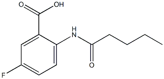 5-fluoro-2-pentanamidobenzoic acid Structure