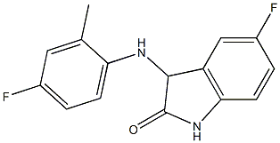 5-fluoro-3-[(4-fluoro-2-methylphenyl)amino]-2,3-dihydro-1H-indol-2-one 구조식 이미지