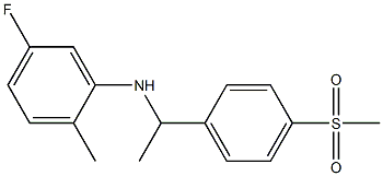 5-fluoro-N-[1-(4-methanesulfonylphenyl)ethyl]-2-methylaniline 구조식 이미지