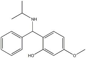 5-methoxy-2-[phenyl(propan-2-ylamino)methyl]phenol 구조식 이미지