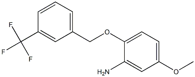 5-methoxy-2-{[3-(trifluoromethyl)phenyl]methoxy}aniline 구조식 이미지