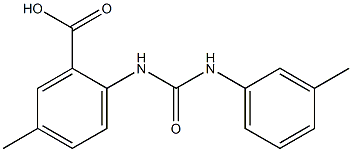 5-methyl-2-{[(3-methylphenyl)carbamoyl]amino}benzoic acid Structure