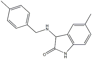 5-methyl-3-{[(4-methylphenyl)methyl]amino}-2,3-dihydro-1H-indol-2-one 구조식 이미지