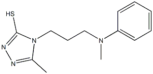 5-methyl-4-{3-[methyl(phenyl)amino]propyl}-4H-1,2,4-triazole-3-thiol Structure