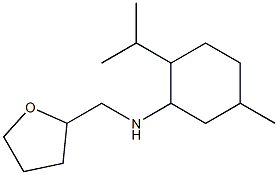 5-methyl-N-(oxolan-2-ylmethyl)-2-(propan-2-yl)cyclohexan-1-amine Structure