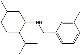 5-methyl-N-[(3-methylphenyl)methyl]-2-(propan-2-yl)cyclohexan-1-amine Structure