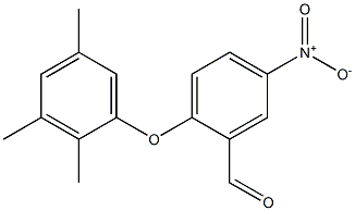 5-nitro-2-(2,3,5-trimethylphenoxy)benzaldehyde 구조식 이미지