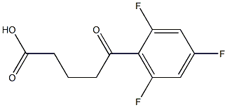 5-oxo-5-(2,4,6-trifluorophenyl)pentanoic acid 구조식 이미지