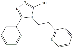 5-phenyl-4-[2-(pyridin-2-yl)ethyl]-4H-1,2,4-triazole-3-thiol 구조식 이미지