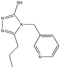 5-propyl-4-(pyridin-3-ylmethyl)-4H-1,2,4-triazole-3-thiol Structure