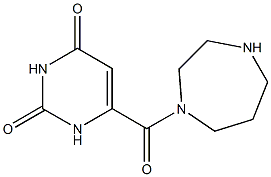 6-(1,4-diazepan-1-ylcarbonyl)pyrimidine-2,4(1H,3H)-dione 구조식 이미지