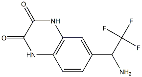 6-(1-amino-2,2,2-trifluoroethyl)-1,2,3,4-tetrahydroquinoxaline-2,3-dione 구조식 이미지