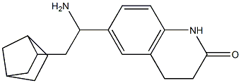 6-(1-amino-2-{bicyclo[2.2.1]heptan-2-yl}ethyl)-1,2,3,4-tetrahydroquinolin-2-one Structure