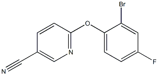 6-(2-bromo-4-fluorophenoxy)nicotinonitrile 구조식 이미지