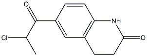 6-(2-chloropropanoyl)-1,2,3,4-tetrahydroquinolin-2-one Structure