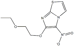 6-(2-ethoxyethoxy)-5-nitroimidazo[2,1-b][1,3]thiazole 구조식 이미지