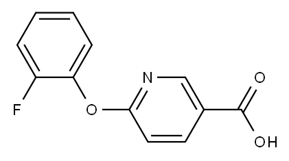 6-(2-fluorophenoxy)nicotinic acid Structure