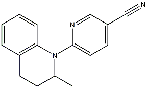 6-(2-methyl-1,2,3,4-tetrahydroquinolin-1-yl)pyridine-3-carbonitrile Structure