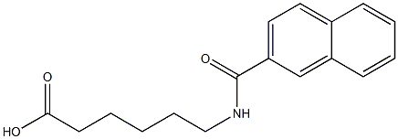 6-(2-naphthoylamino)hexanoic acid Structure