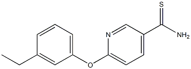 6-(3-ethylphenoxy)pyridine-3-carbothioamide 구조식 이미지