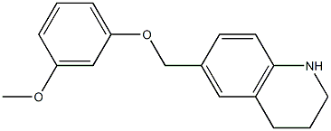 6-(3-methoxyphenoxymethyl)-1,2,3,4-tetrahydroquinoline Structure