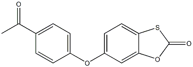 6-(4-acetylphenoxy)-2H-1,3-benzoxathiol-2-one Structure