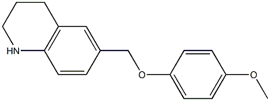 6-(4-methoxyphenoxymethyl)-1,2,3,4-tetrahydroquinoline 구조식 이미지