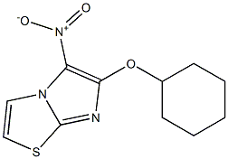 6-(cyclohexyloxy)-5-nitroimidazo[2,1-b][1,3]thiazole Structure