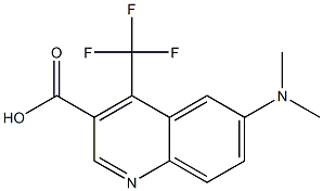 6-(dimethylamino)-4-(trifluoromethyl)quinoline-3-carboxylic acid Structure