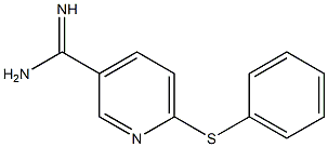 6-(phenylsulfanyl)pyridine-3-carboximidamide Structure