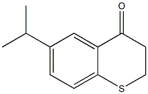 6-(propan-2-yl)-3,4-dihydro-2H-1-benzothiopyran-4-one 구조식 이미지