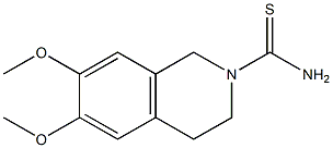 6,7-dimethoxy-1,2,3,4-tetrahydroisoquinoline-2-carbothioamide 구조식 이미지