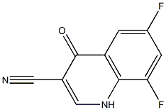 6,8-difluoro-4-oxo-1,4-dihydroquinoline-3-carbonitrile Structure
