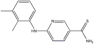 6-[(2,3-dimethylphenyl)amino]pyridine-3-carbothioamide 구조식 이미지