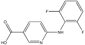 6-[(2,6-difluorophenyl)amino]pyridine-3-carboxylic acid 구조식 이미지