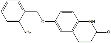 6-[(2-aminophenyl)methoxy]-1,2,3,4-tetrahydroquinolin-2-one 구조식 이미지