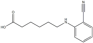 6-[(2-cyanophenyl)amino]hexanoic acid Structure