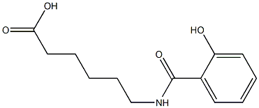6-[(2-hydroxybenzoyl)amino]hexanoic acid Structure
