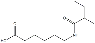 6-[(2-methylbutanoyl)amino]hexanoic acid Structure