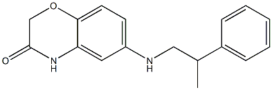 6-[(2-phenylpropyl)amino]-3,4-dihydro-2H-1,4-benzoxazin-3-one Structure