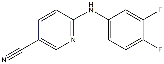 6-[(3,4-difluorophenyl)amino]nicotinonitrile Structure