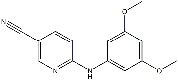 6-[(3,5-dimethoxyphenyl)amino]nicotinonitrile 구조식 이미지