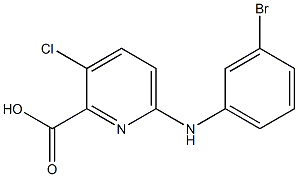 6-[(3-bromophenyl)amino]-3-chloropyridine-2-carboxylic acid 구조식 이미지