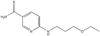 6-[(3-ethoxypropyl)amino]pyridine-3-carbothioamide 구조식 이미지