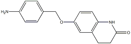 6-[(4-aminobenzyl)oxy]-3,4-dihydroquinolin-2(1H)-one 구조식 이미지