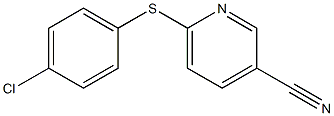 6-[(4-chlorophenyl)sulfanyl]pyridine-3-carbonitrile 구조식 이미지